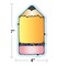 Carson Dellosa 36-Piece Giant Pencil Cutouts, Colorful Cardstock Cut-Outs for Back to School, Name Tags, Posterboard, Locker Decor, and Door Decorations, Classroom Must Haves